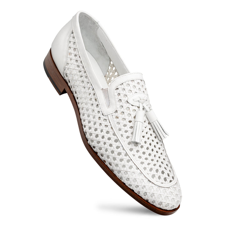 Woven Tassel Leather Loafer