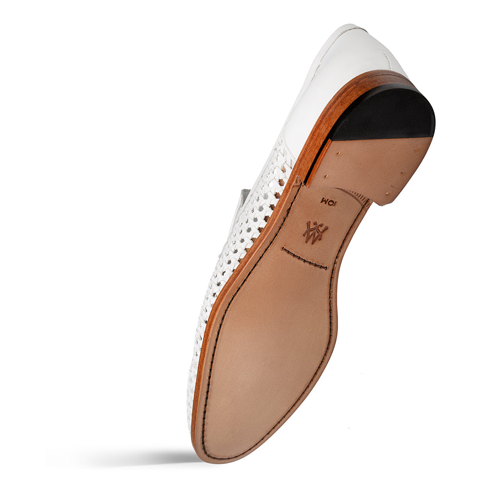 Woven Tassel Leather Loafer