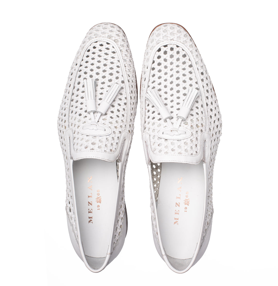 Woven Tassel Leather Loafer