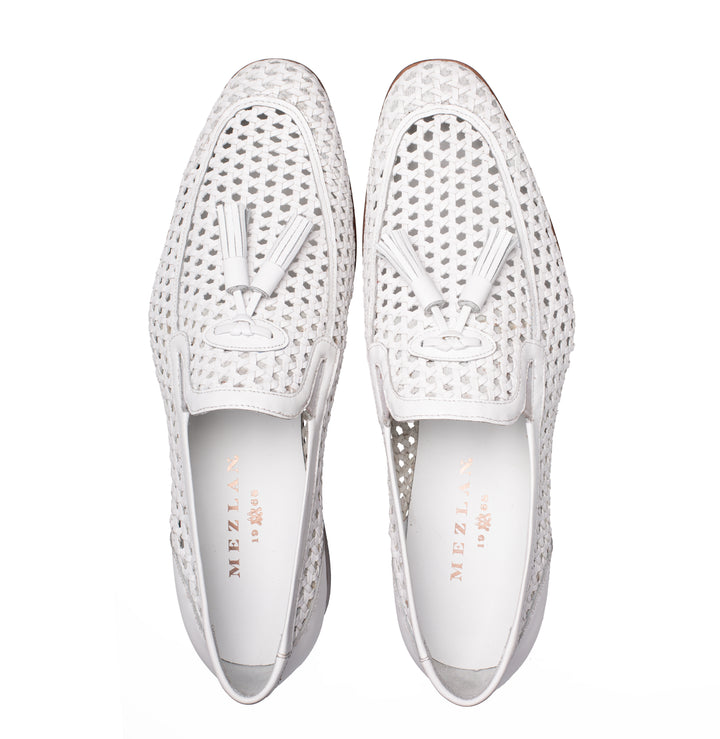 Woven Tassel Leather Loafer