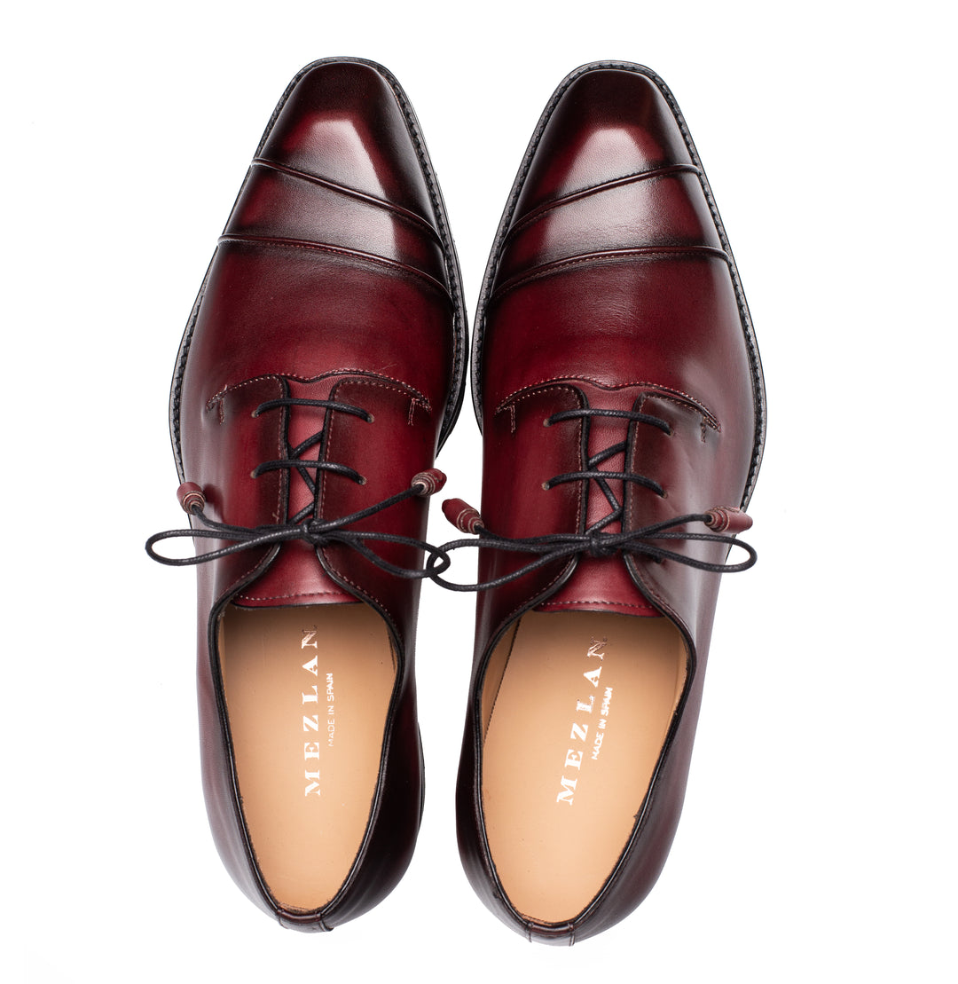 Rugged Patina Calf Cap Toe Derby