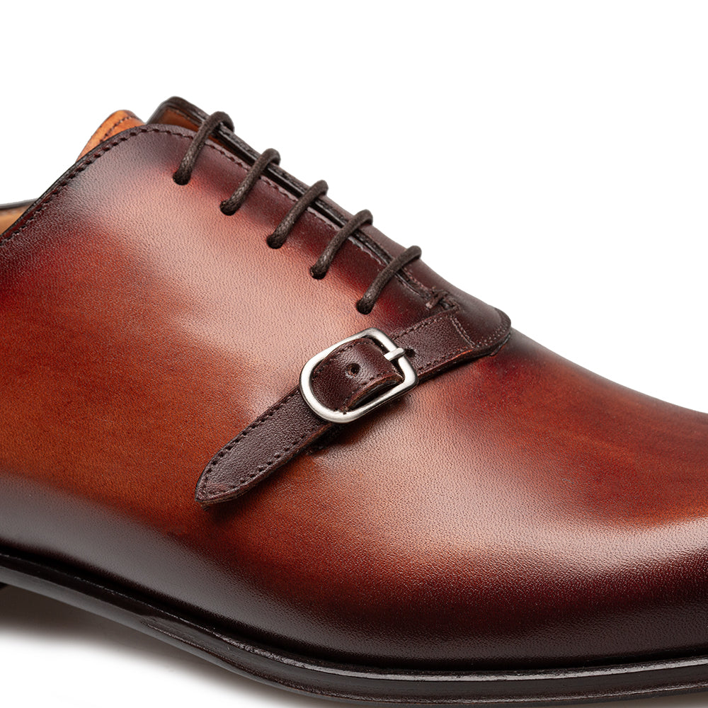 Patina Calf Side Buckle Oxford