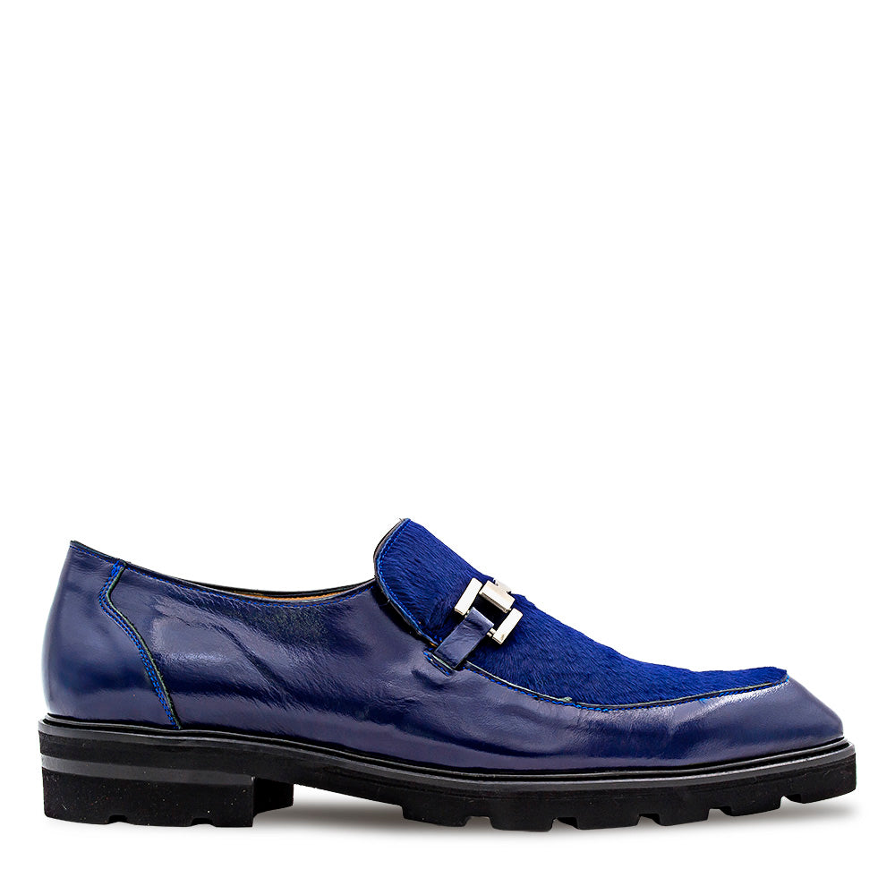 Shiny Calf/Pony Ornament Slip On