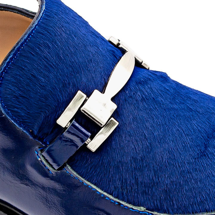Shiny Calf/Pony Ornament Slip On