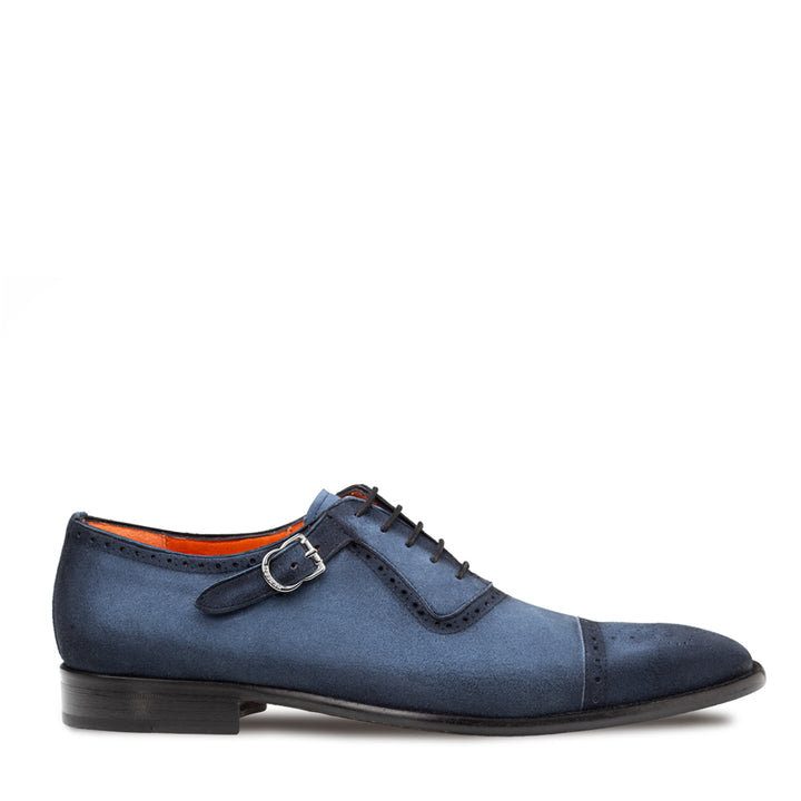 Suede Side Buckle Oxford