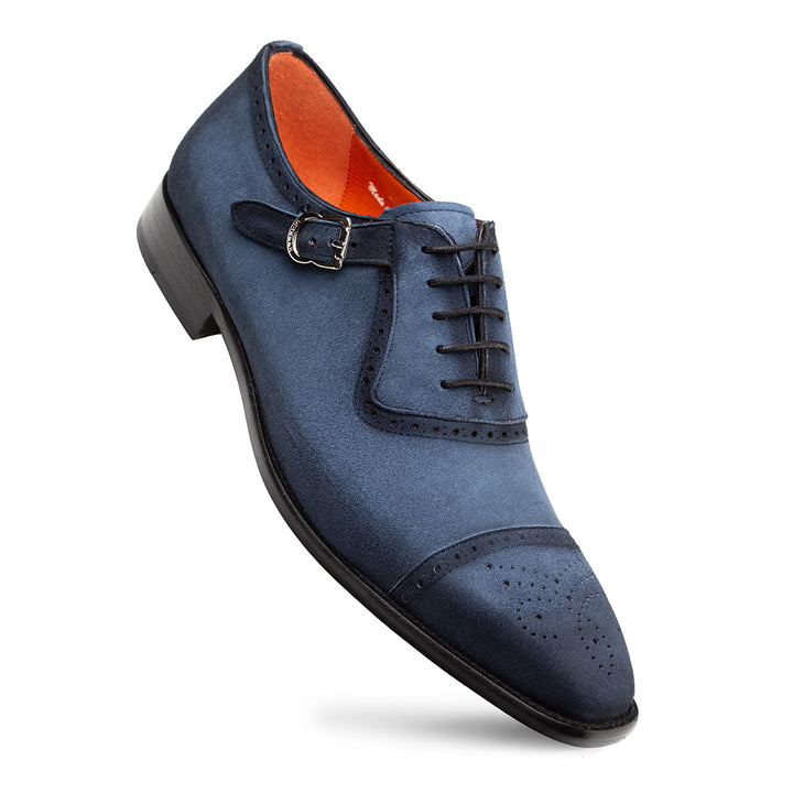 Suede Side Buckle Oxford