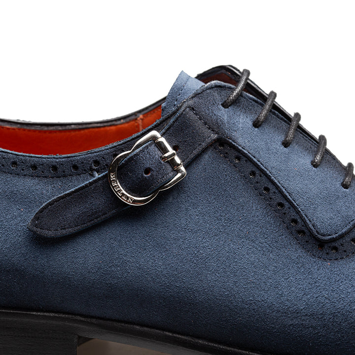 Suede Side Buckle Oxford