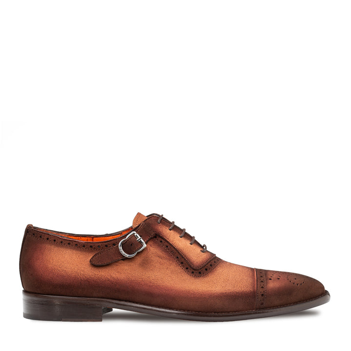 Suede Side Buckle Oxford