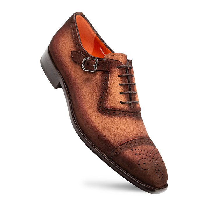 Suede Side Buckle Oxford