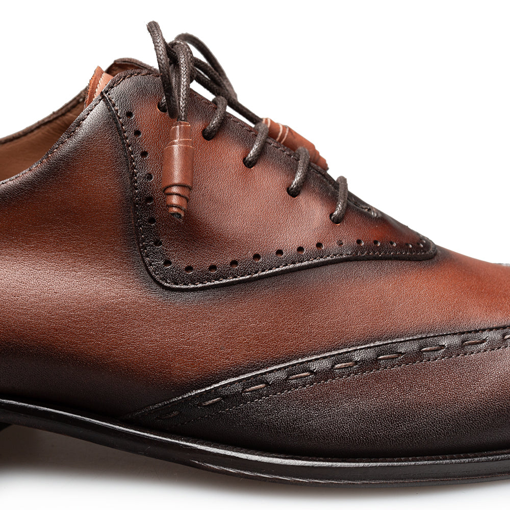 Patina Calf Bicycle Toe Oxford