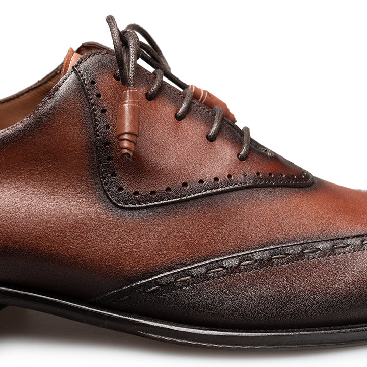 Patina Calf Bicycle Toe Oxford