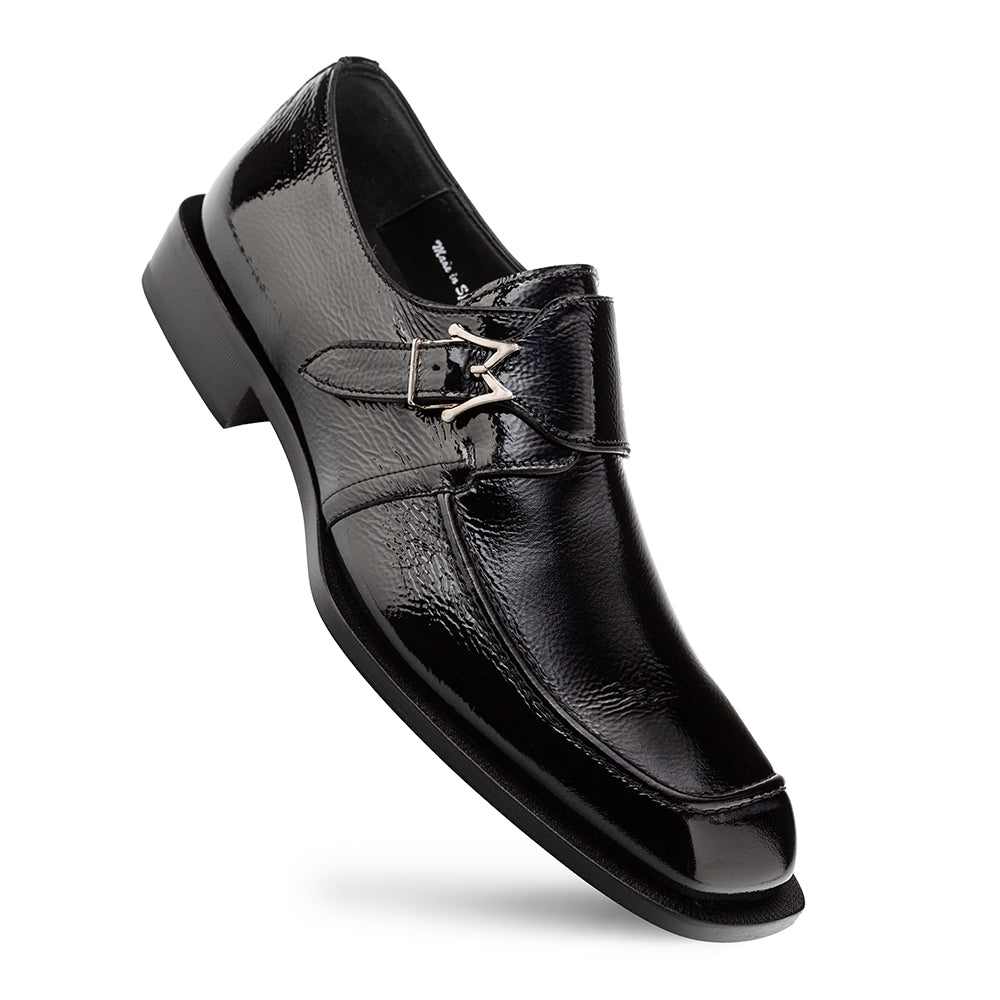Afton Textured Shiny Calf Monk