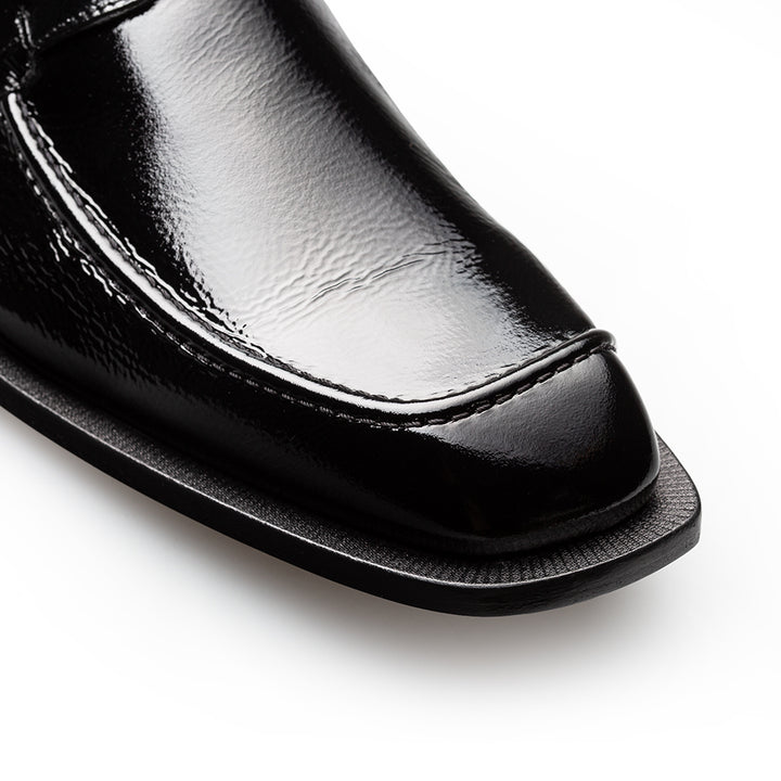 Afton Textured Shiny Calf Monk