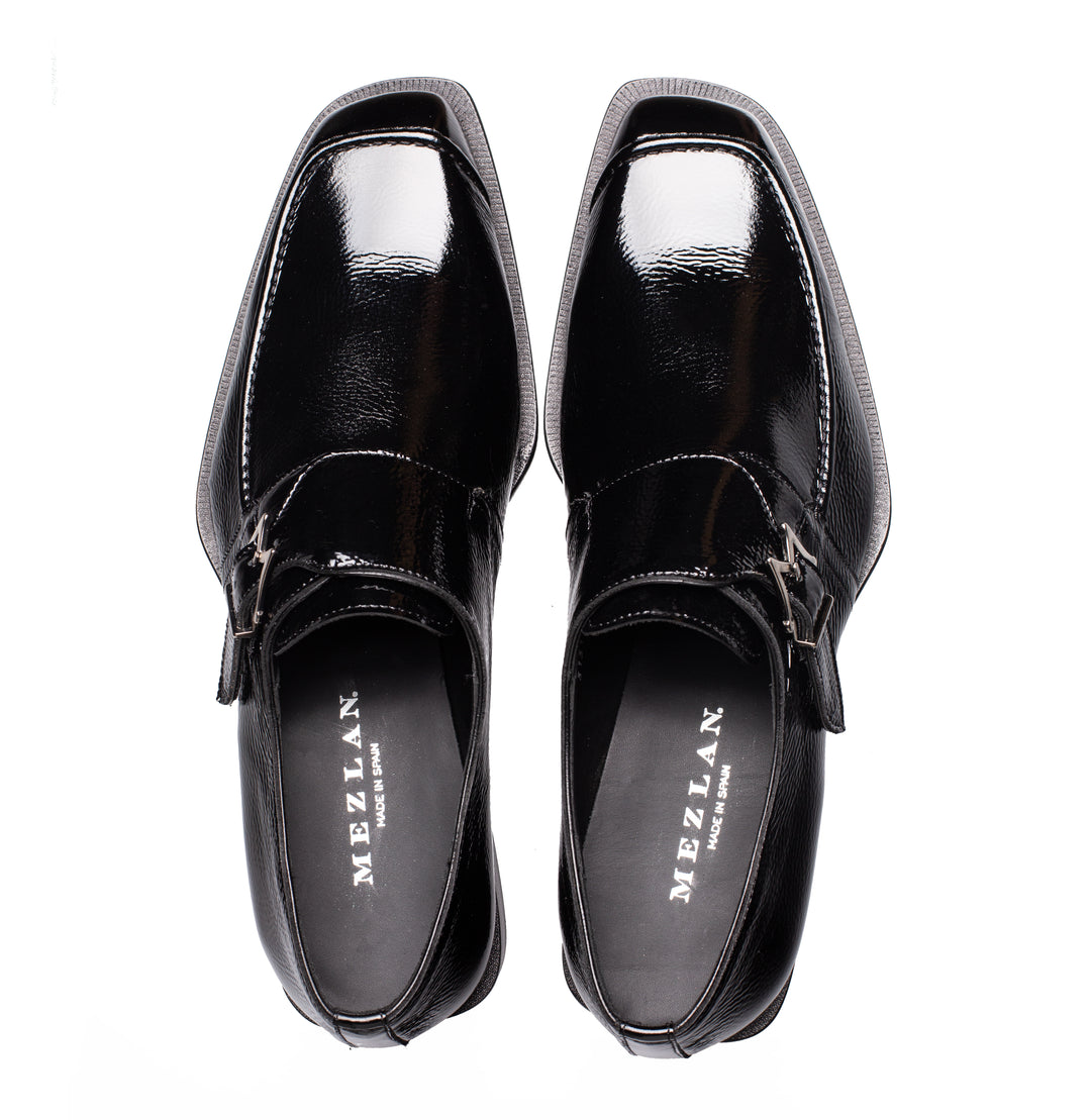 Afton Textured Shiny Calf Monk