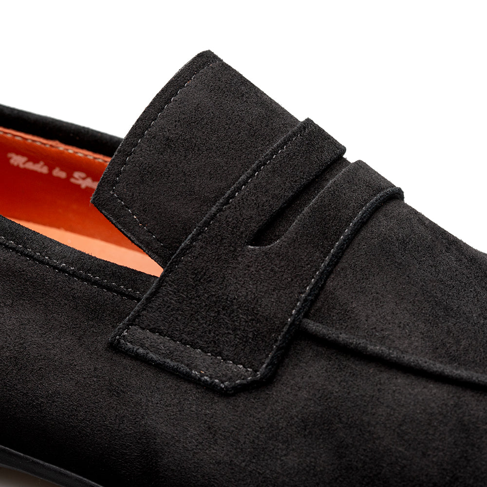 Suede Apron Penny Loafer