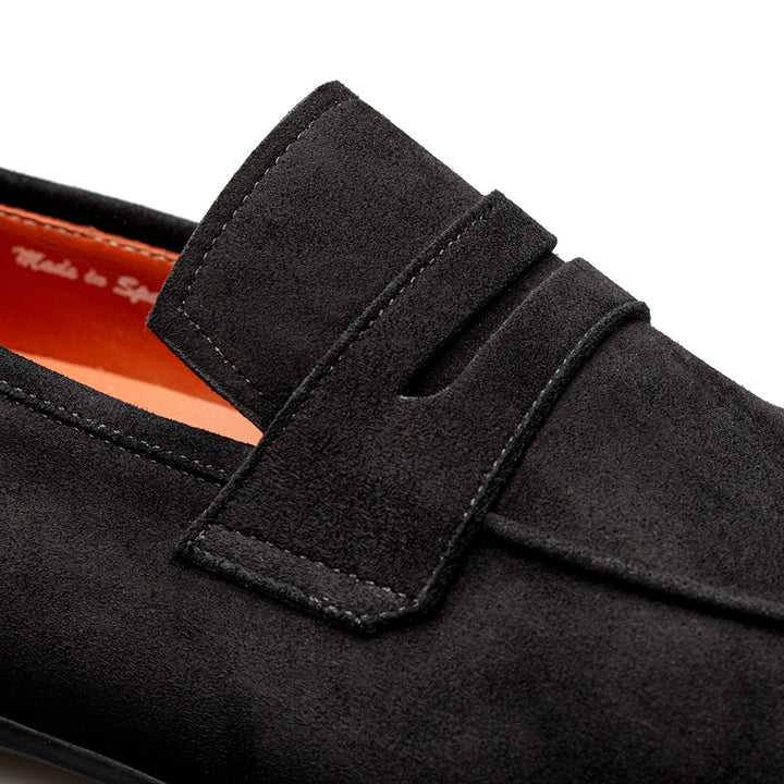Suede Apron Penny Loafer