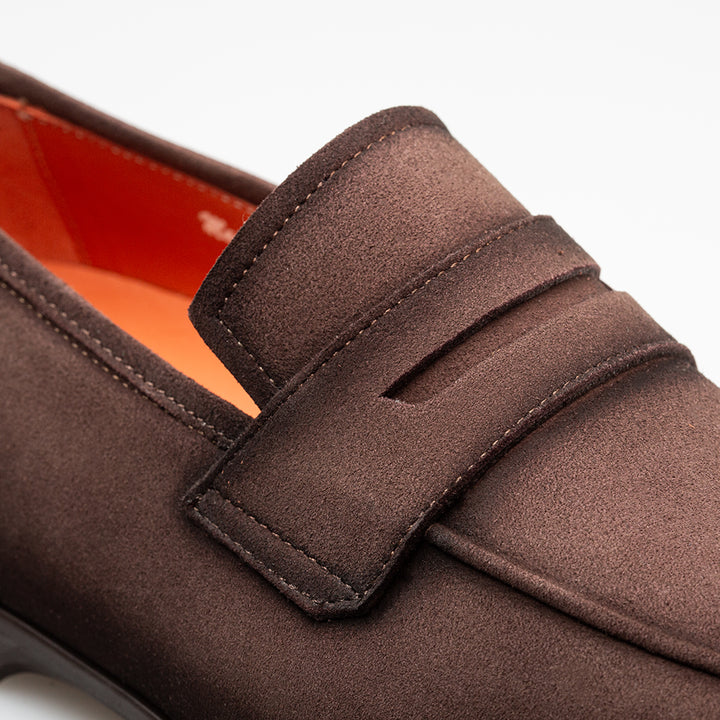 Suede Apron Penny Loafer