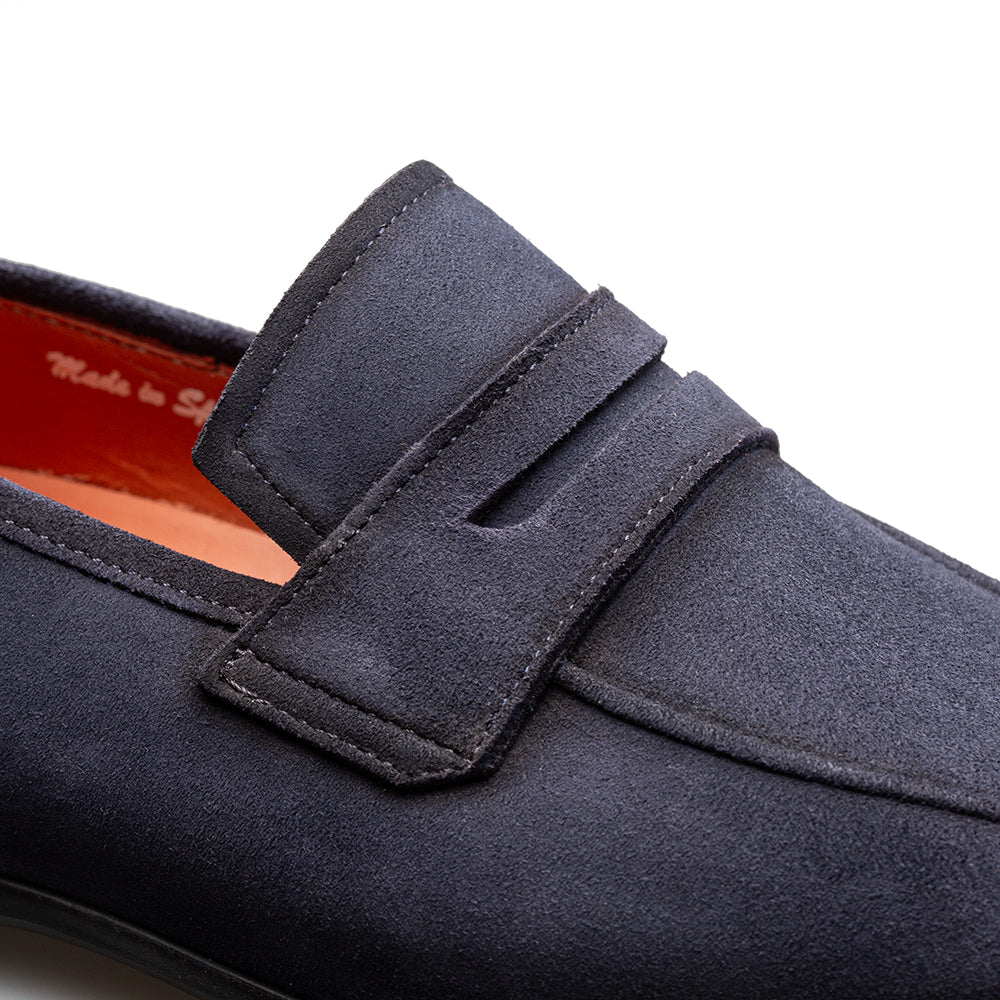 Suede Apron Penny Loafer