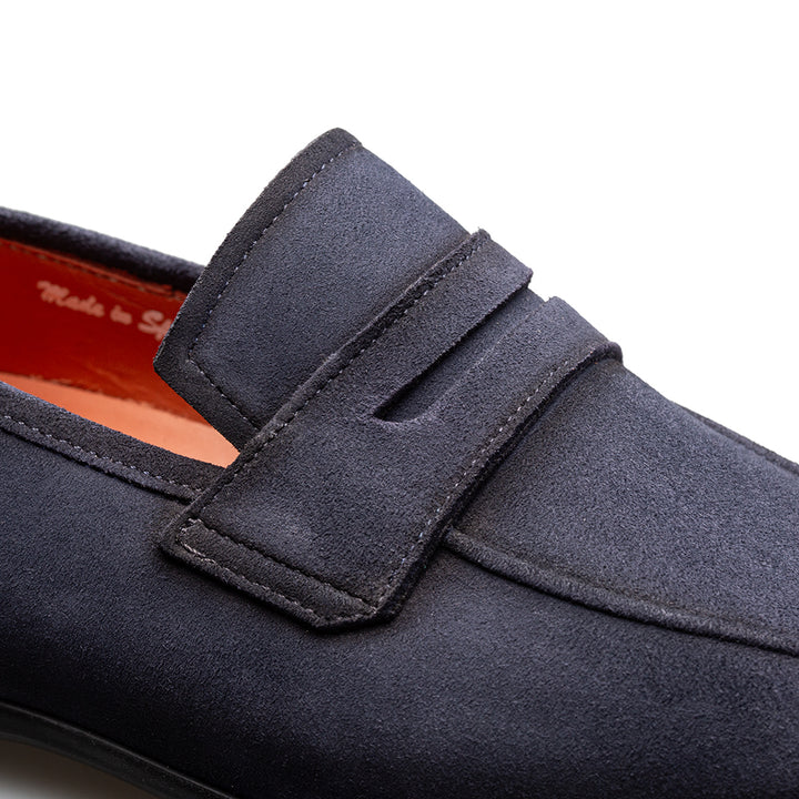 Suede Apron Penny Loafer
