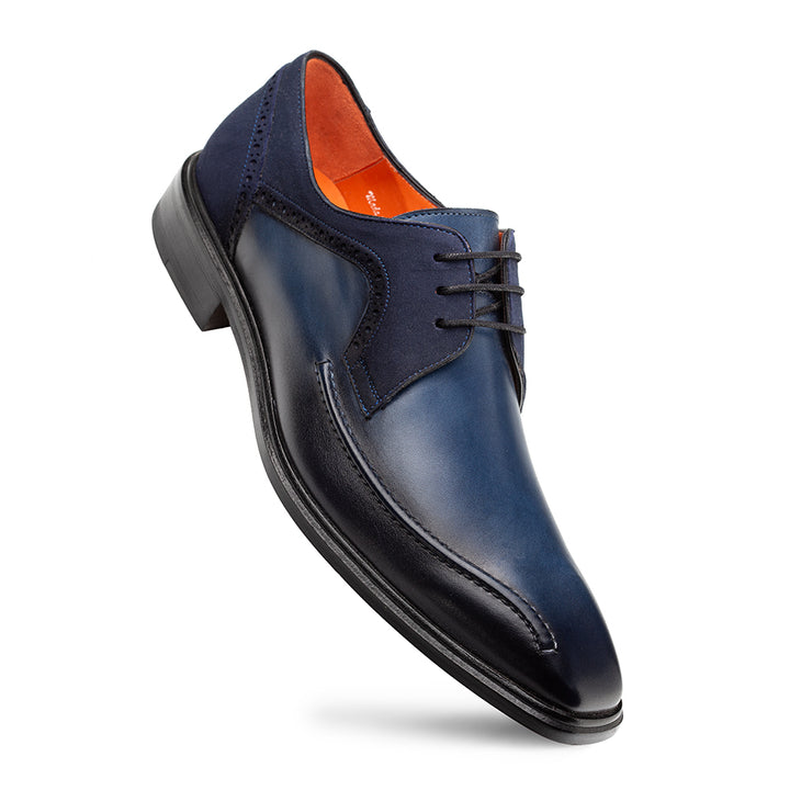 Calf/Suede Bicycle Toe Derby