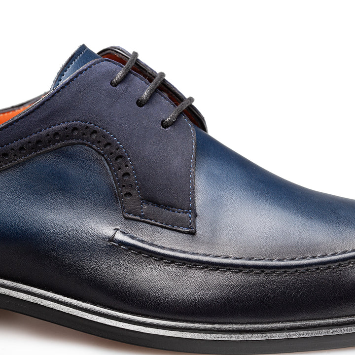 Calf/Suede Bicycle Toe Derby