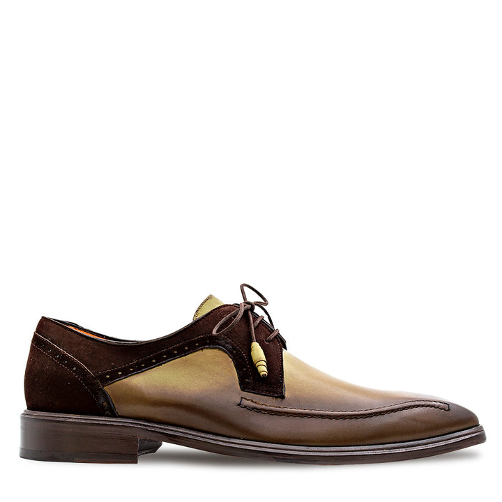 Calf/Suede Bicycle Toe Derby