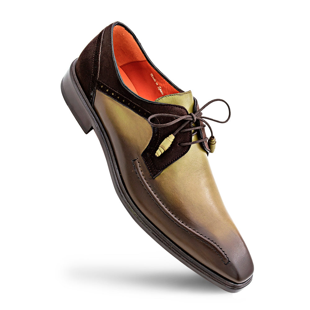 Calf/Suede Bicycle Toe Derby