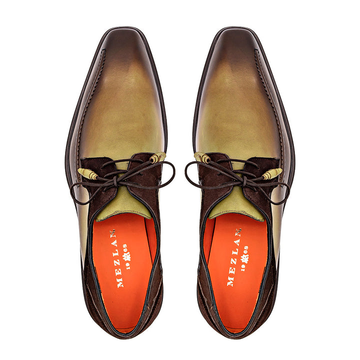 Calf/Suede Bicycle Toe Derby