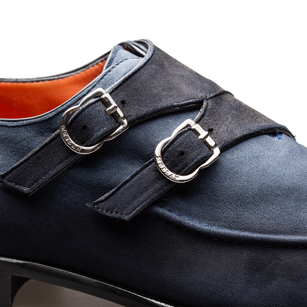 Cascade Suede Double Monk Strap