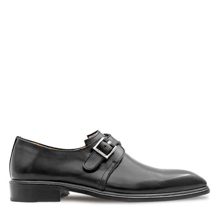 Patina Calf Plain Toe Monk Strap