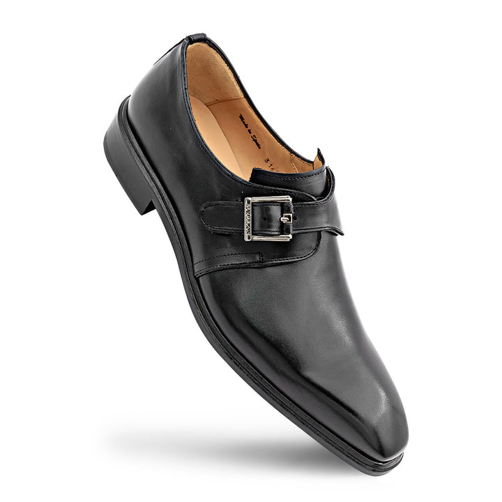 Patina Calf Plain Toe Monk Strap
