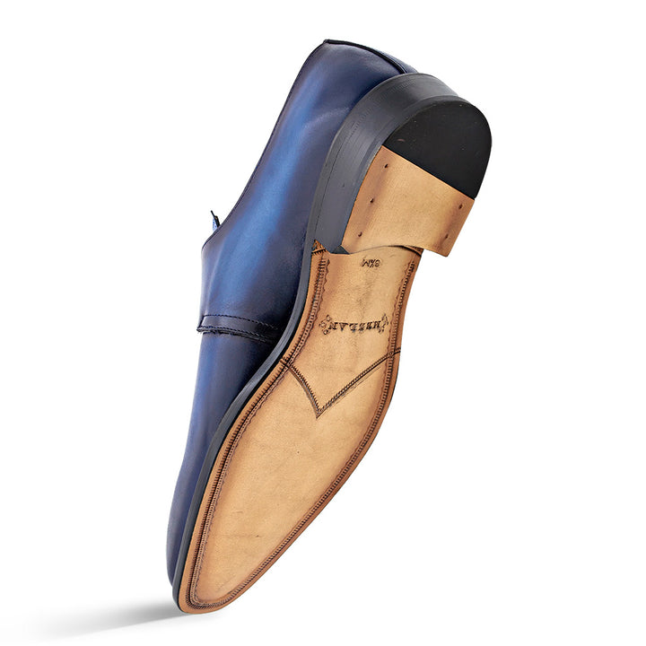 Patina Calf Plain Toe Monk Strap