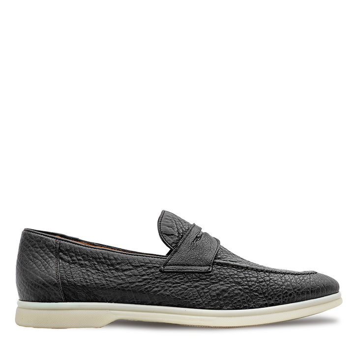 Pebbled Calf Casual Loafer