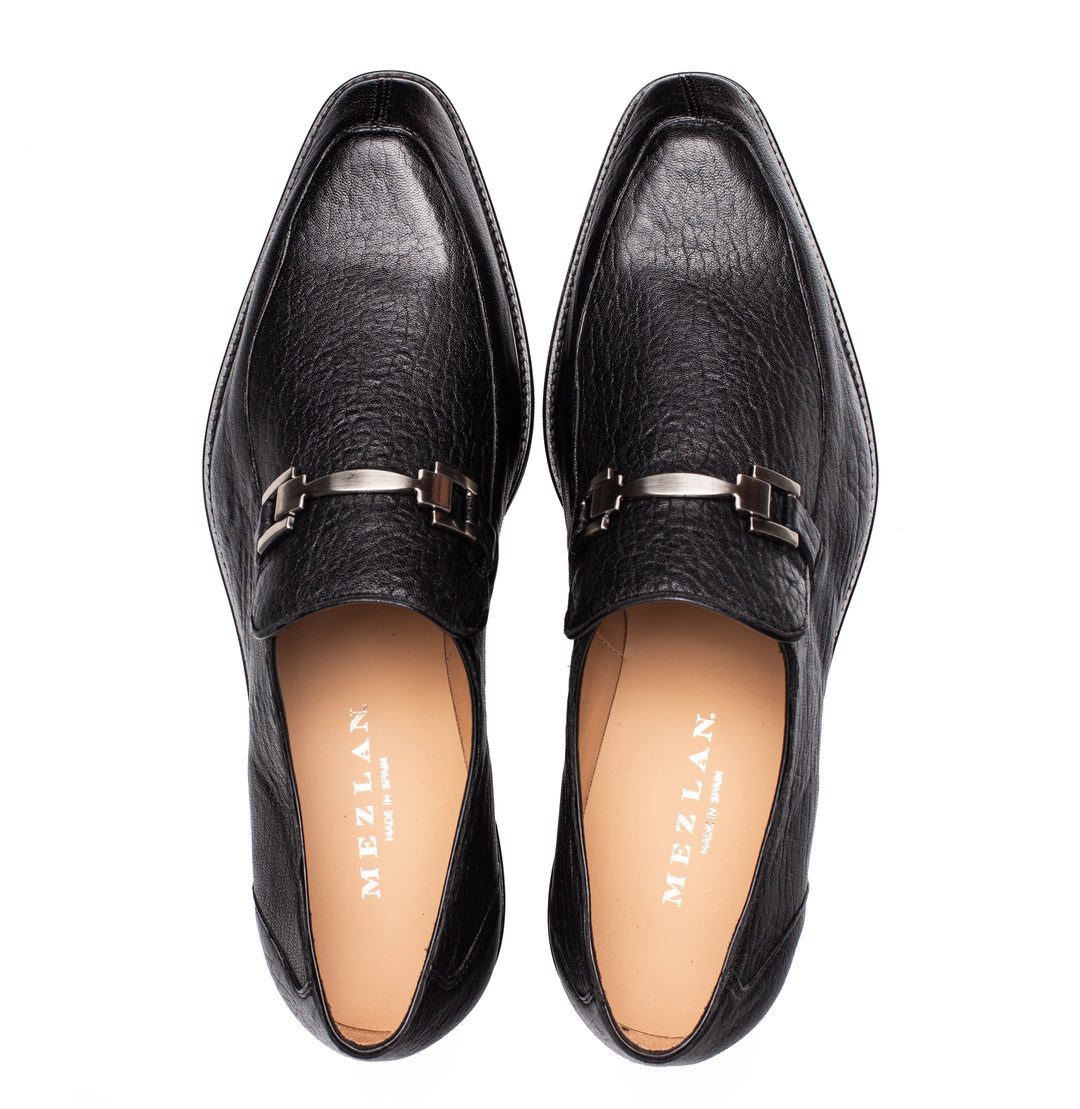 Pebbled Lug Sole Ornament Loafer