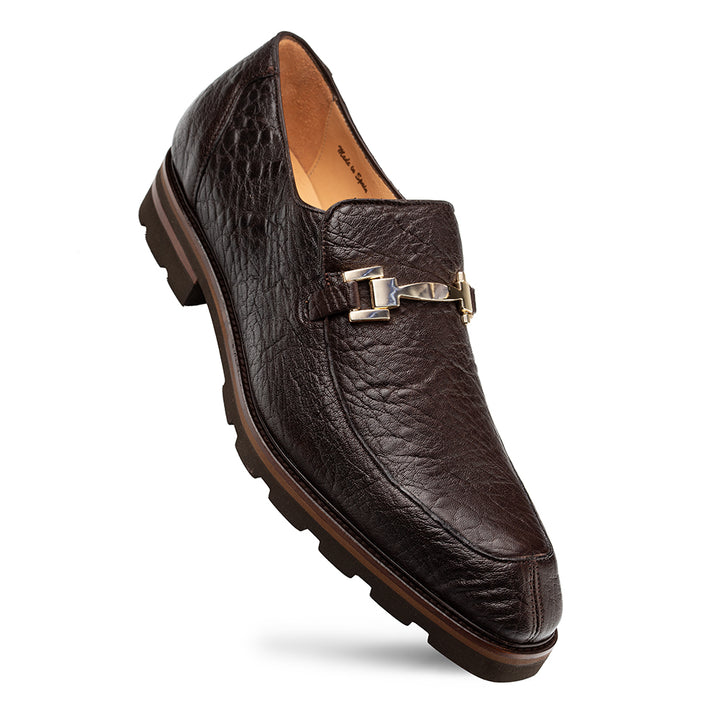 Pebbled Lug Sole Ornament Loafer