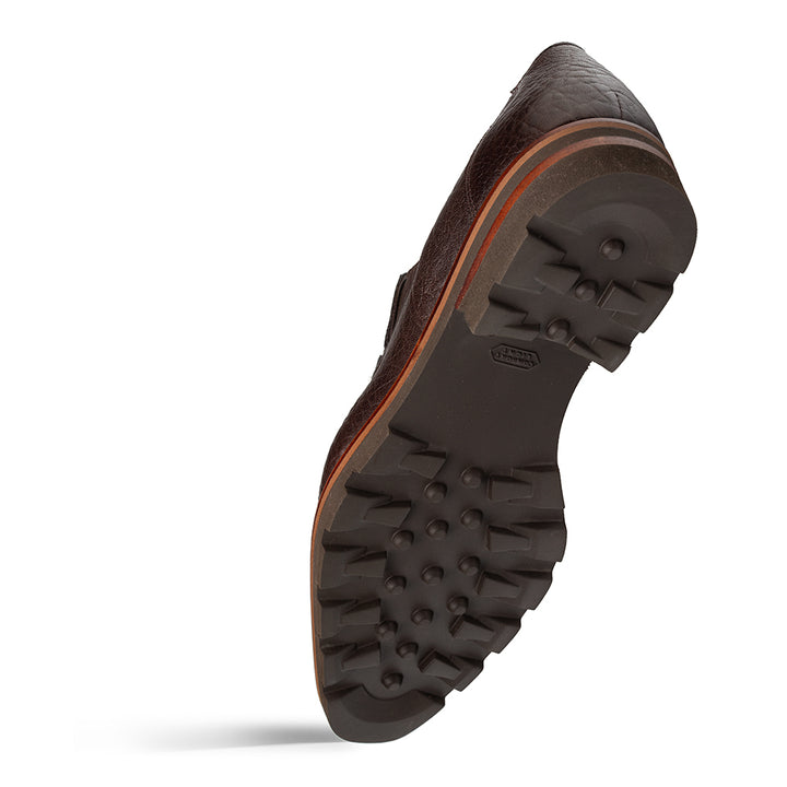 Pebbled Lug Sole Ornament Loafer
