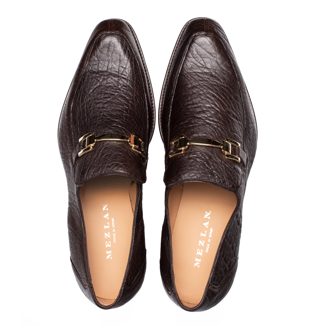 Pebbled Lug Sole Ornament Loafer