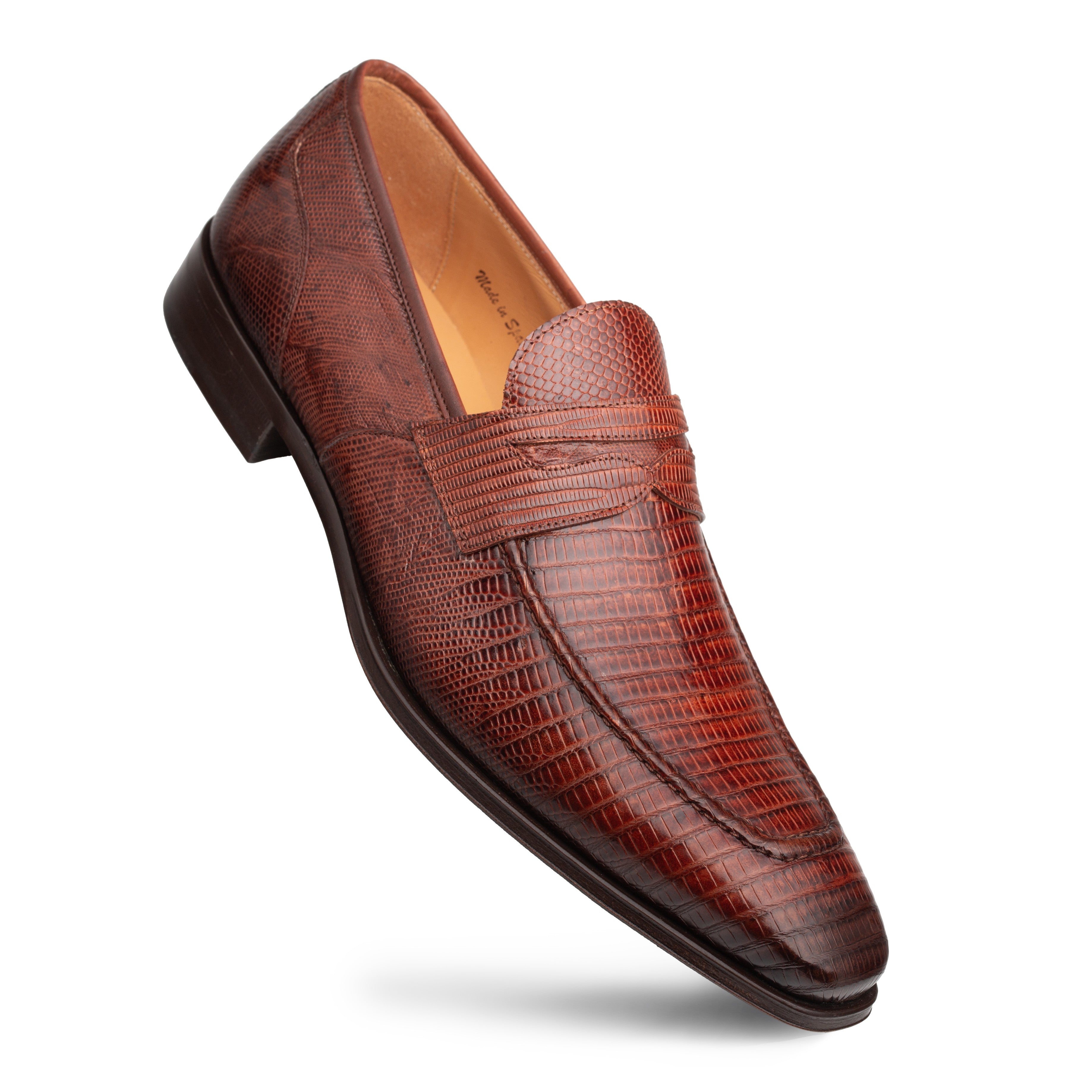 Mayor Lizard Penny Loafer – Mezlan