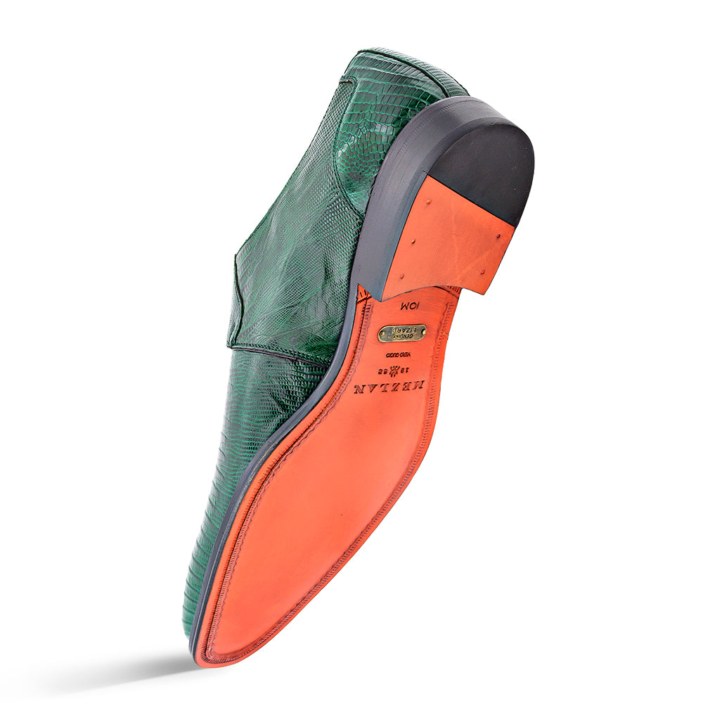 Lizard Plain Toe Monk Strap