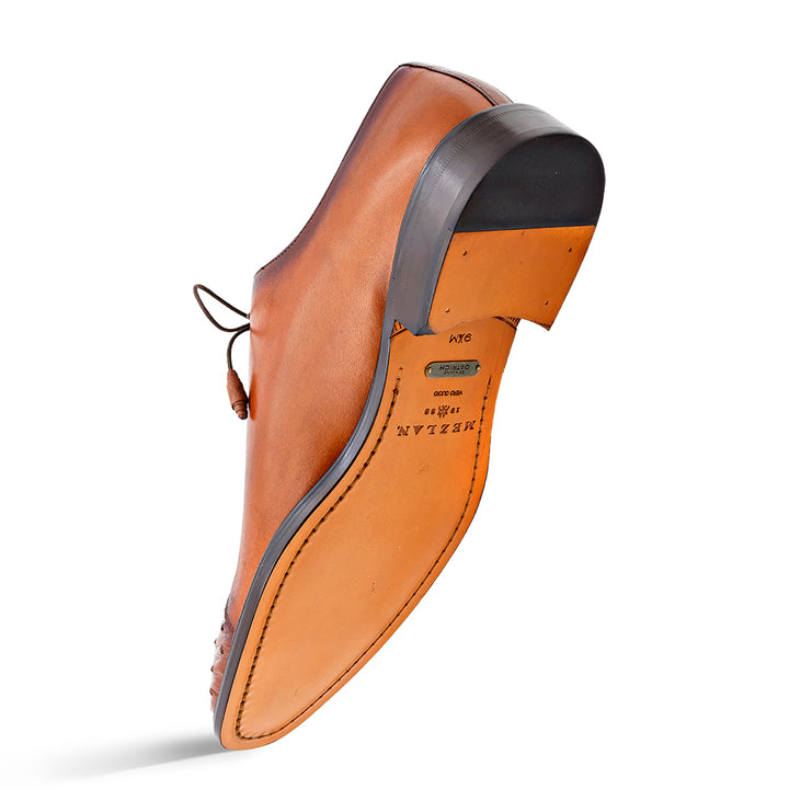 Bi-Tonal Ostrich/Calf Oxford