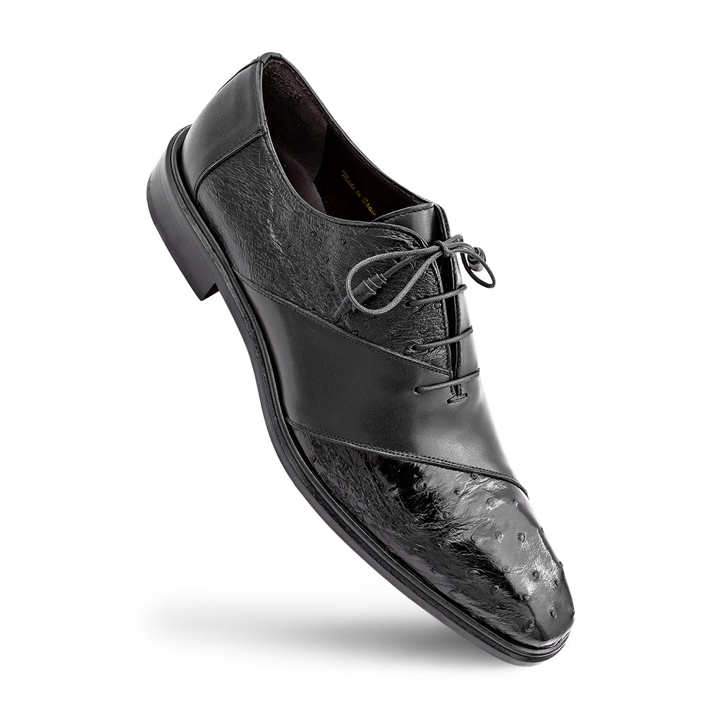 Bi-Tonal Ostrich/Calf Oxford