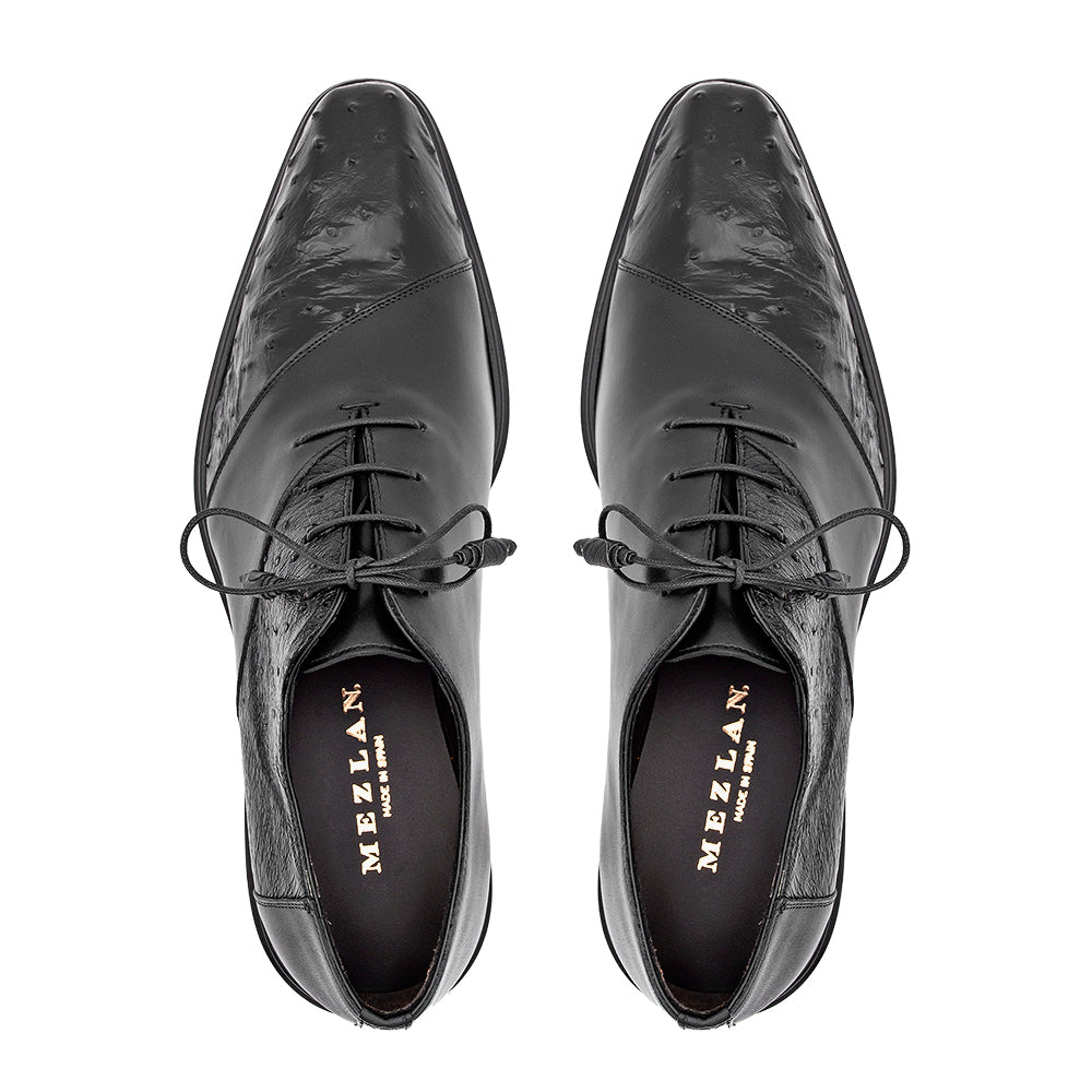 Bi-Tonal Ostrich/Calf Oxford