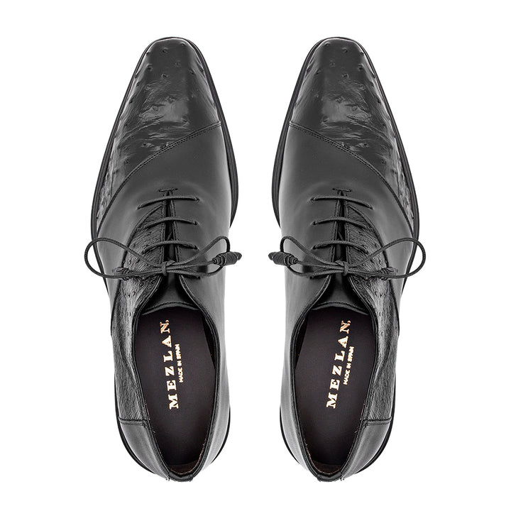 Bi-Tonal Ostrich/Calf Oxford