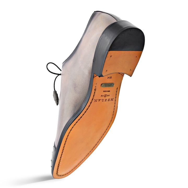 Bi-Tonal Ostrich/Calf Oxford