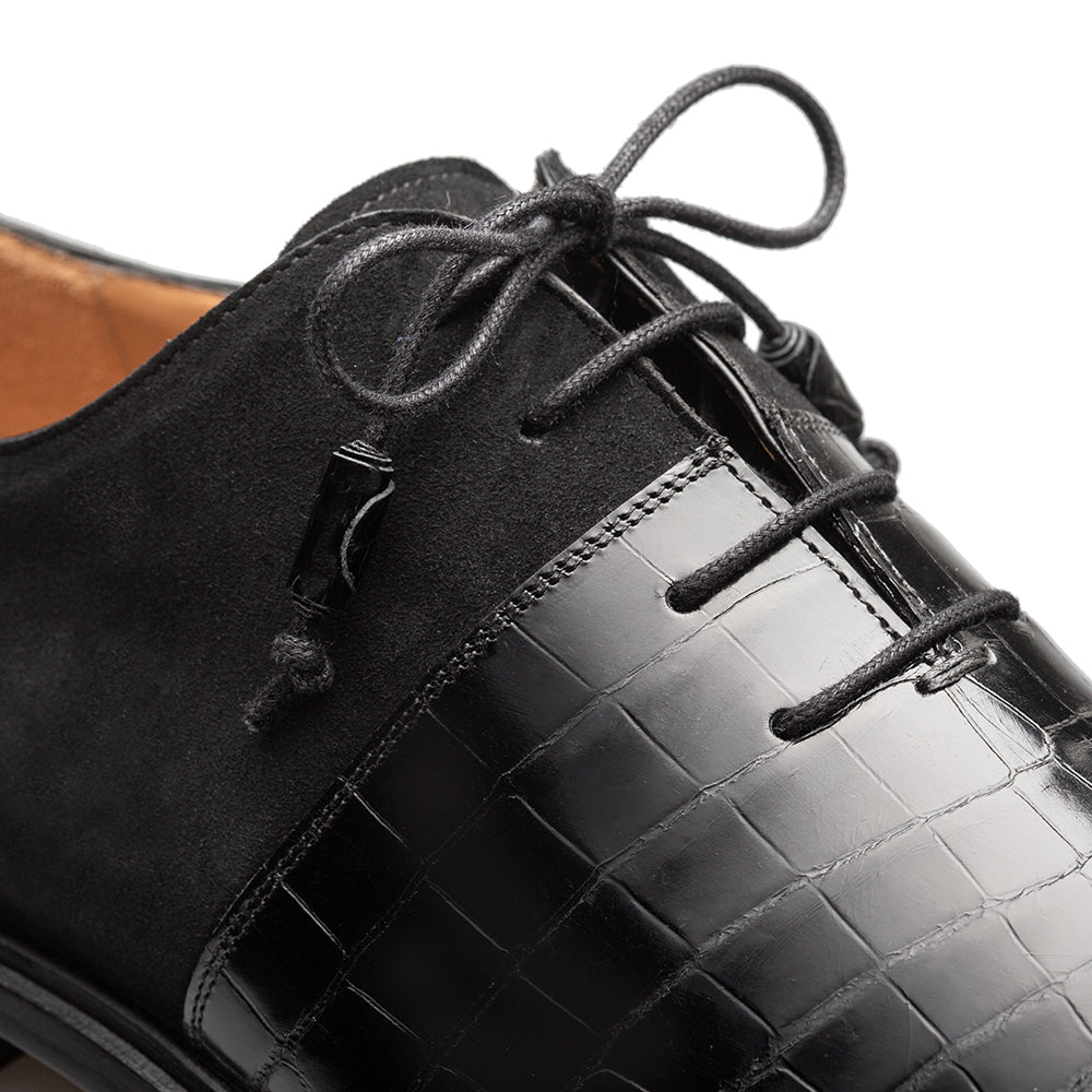 Alligator/Suede Oxford