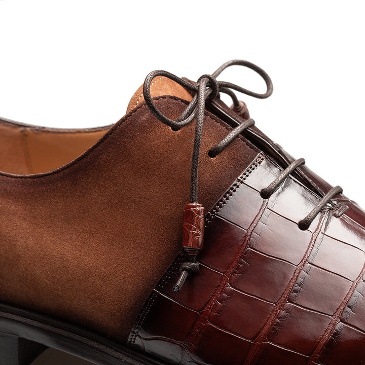 Alligator/Suede Oxford