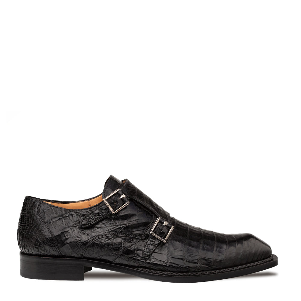 Doyers Crocodile Double Monk – Mezlan