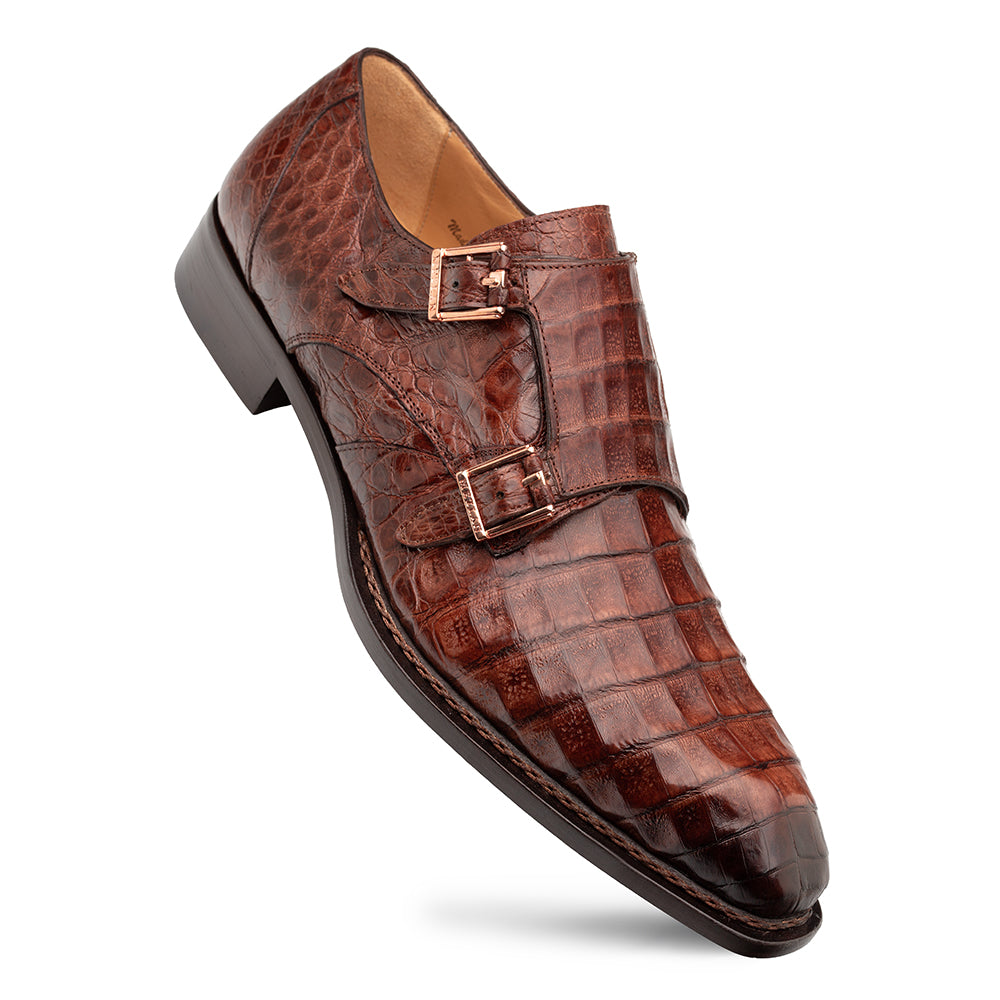 Doyers Crocodile Double Monk – Mezlan