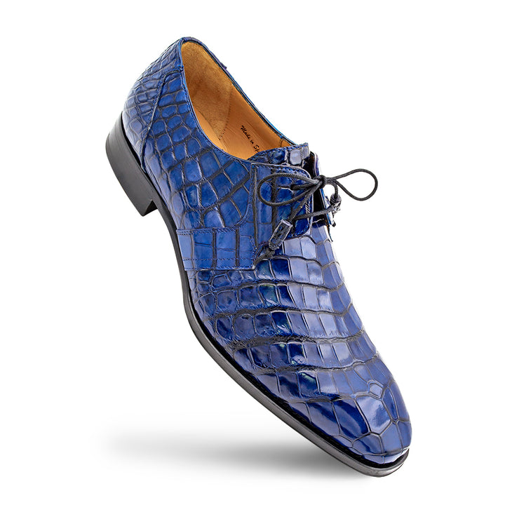 Hi-Shine Alligator Lace Up