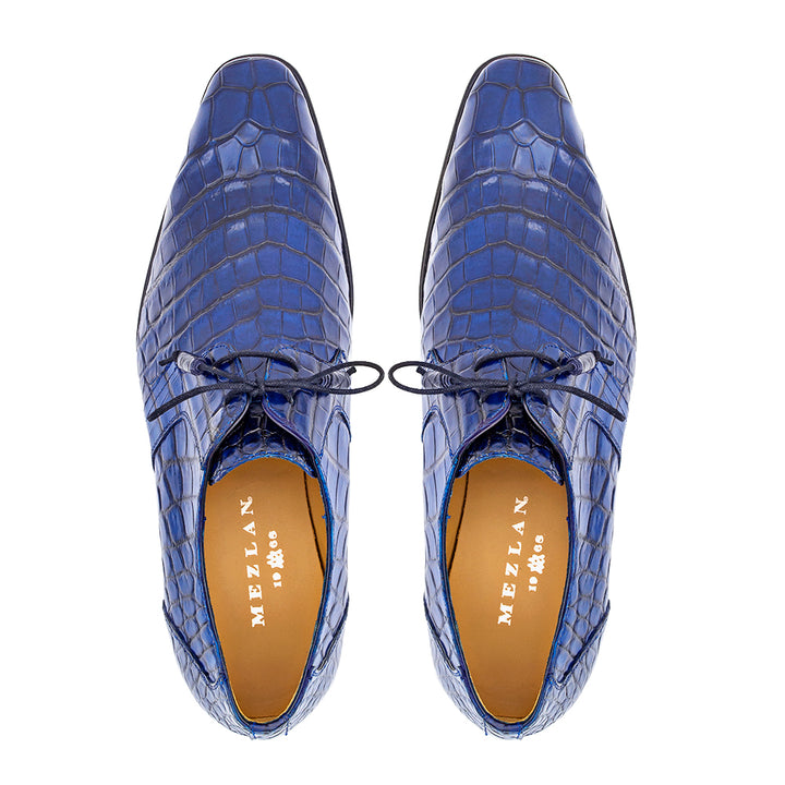 Hi-Shine Alligator Lace Up